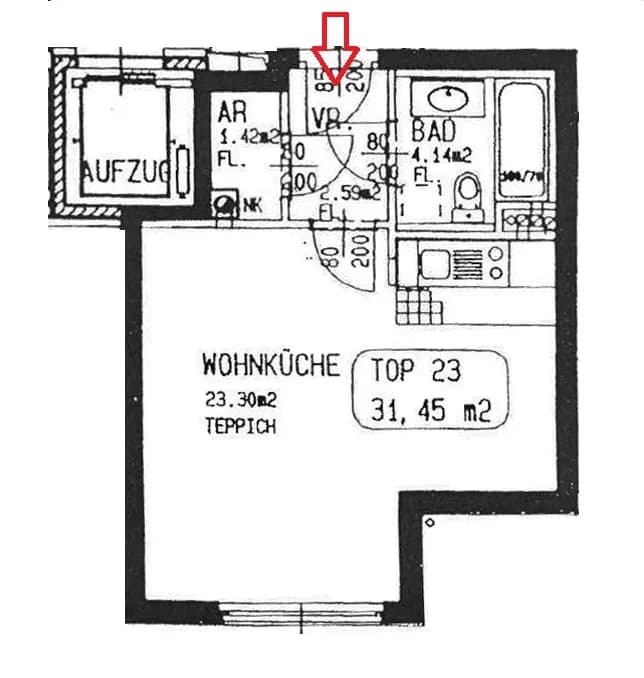 1-Zimmer-Wohnung mieten in Wien – 31,45 m², € 740 – Bild 10 von 11