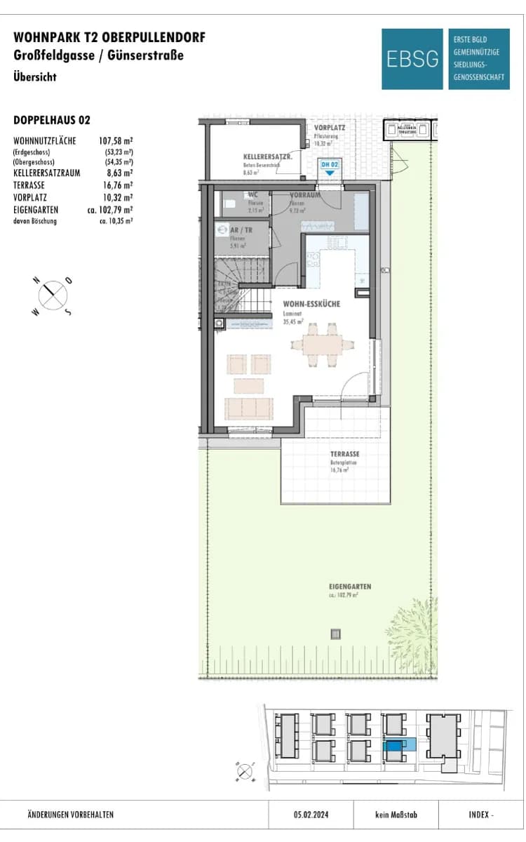4-Zimmer-Haus mieten in Oberpullendorf – 107,5 m², € 1.133 – Bild 2 von 7
