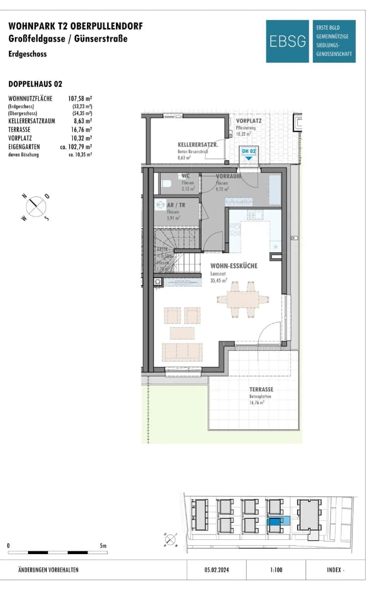 4-Zimmer-Haus mieten in Oberpullendorf – 107,5 m², € 1.133 – Bild 3 von 7