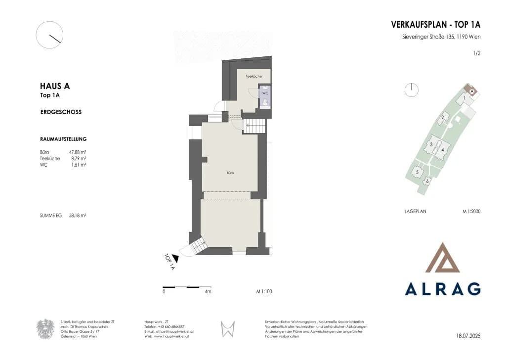 1-Zimmer-Gewerbeimmobilie kaufen in Wien – 58,18 m², € 390.000 – Bild 26 von 27