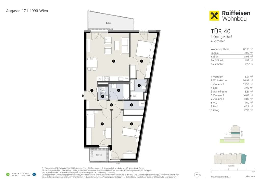 4-Zimmer-Wohnung kaufen in Wien – 88,16 m², € 847.600 – Bild 5 von 5