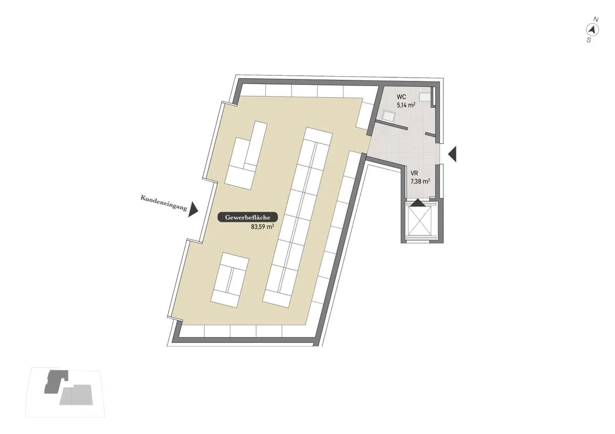 Gewerbeimmobilie kaufen in Graz – 96 m², € 403.662 – Bild 3 von 4