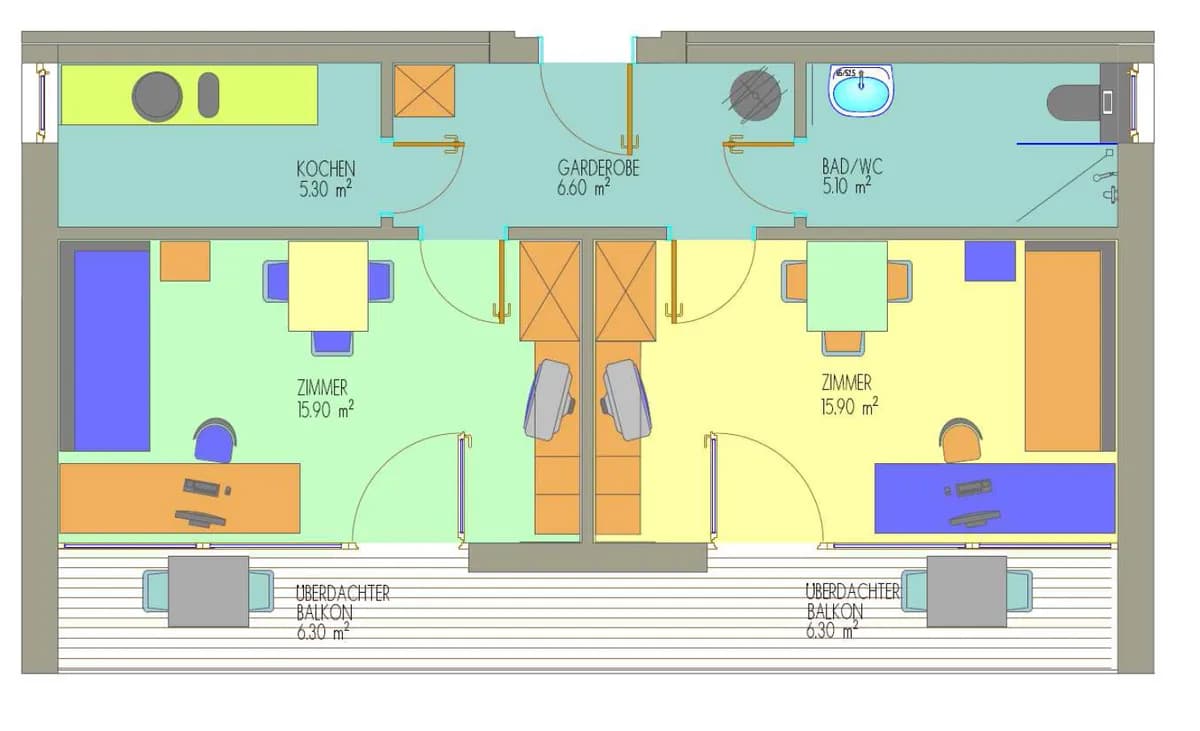2-Zimmer-Wohnung mieten in Dornbirn – 49,13 m², € 980 – Bild 2 von 2