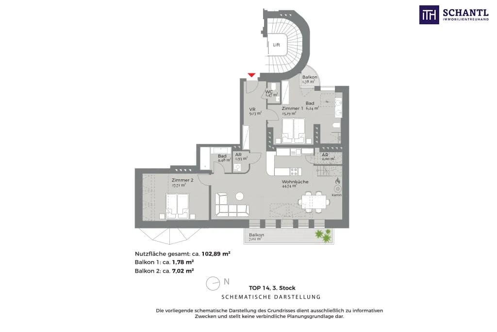 3-Zimmer-Wohnung kaufen in Wien – 102,89 m², € 987.000 – Bild 13 von 14