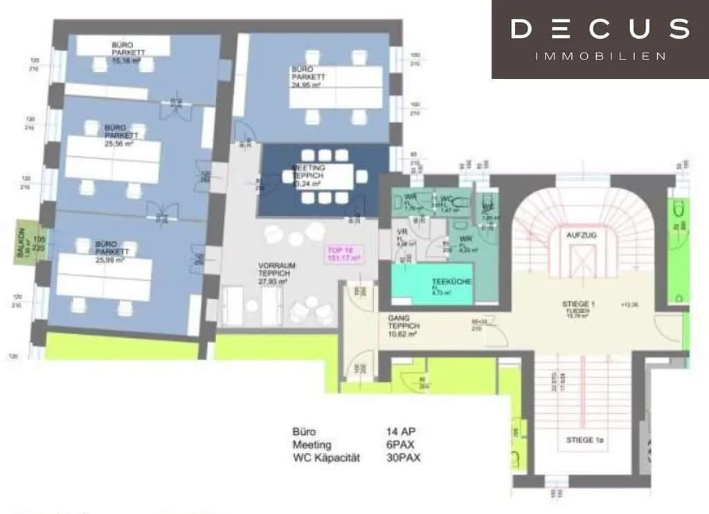 Gewerbeimmobilie mieten in Wien – 151 m², € 18 – Bild 3 von 3