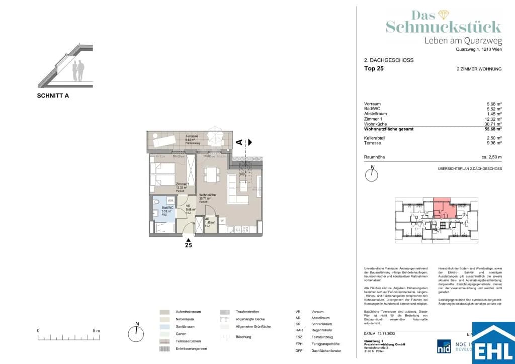 2-Zimmer-Wohnung kaufen in Wien – 55,68 m², € 395.000 – Bild 12 von 12