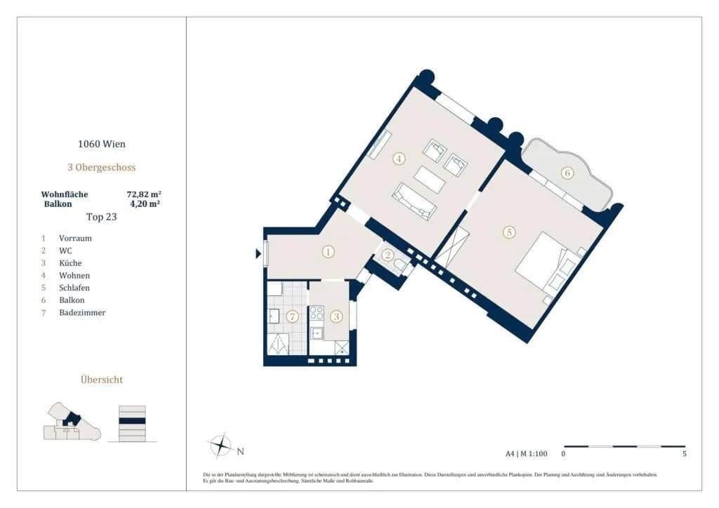 2-Zimmer-Wohnung kaufen in Wien – 72,82 m², € 435.000 – Bild 12 von 12
