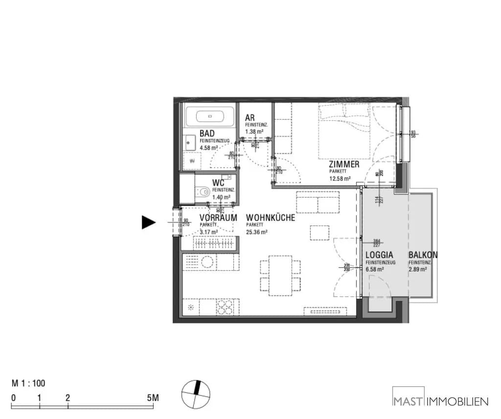 2-Zimmer-Wohnung kaufen in Wien – 55,06 m², € 352.000 – Bild 10 von 10
