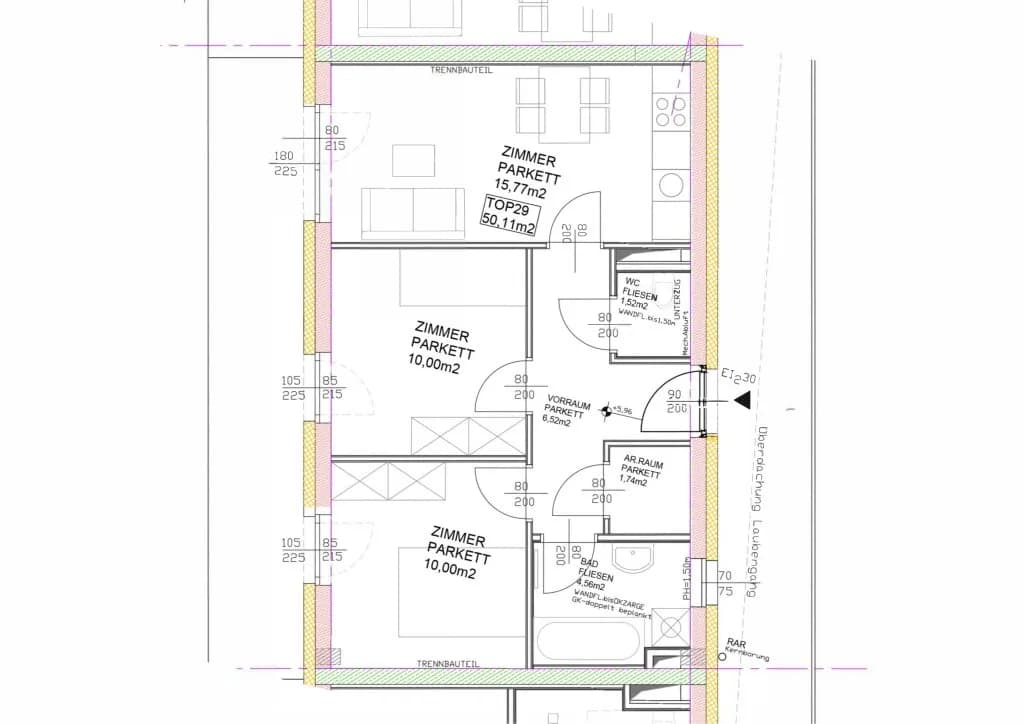 3-Zimmer-Wohnung mieten in Graz – 50,11 m², € 814 – Bild 13 von 13
