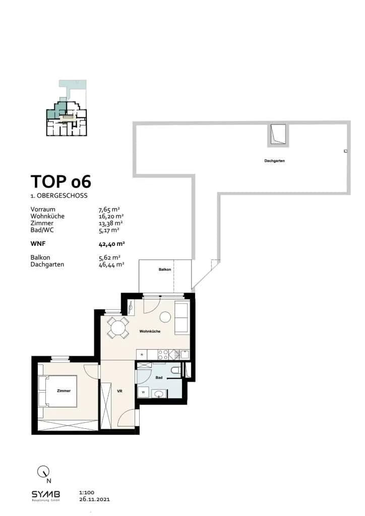 2-Zimmer-Wohnung kaufen in Wien – 42,4 m², € 274.000 – Bild 12 von 12