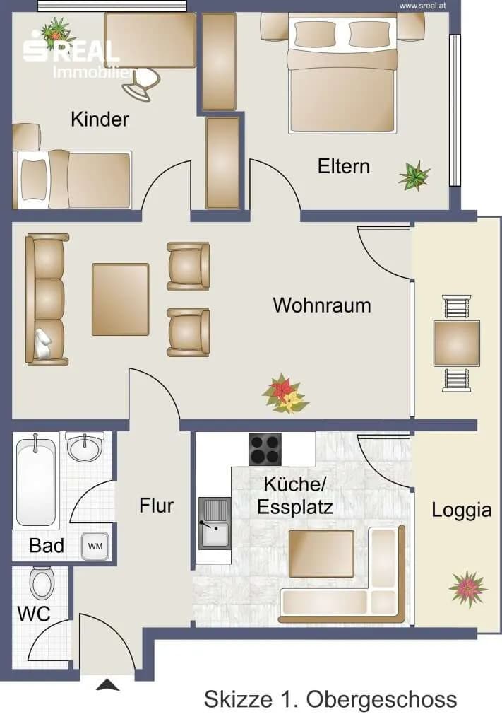3-Zimmer-Wohnung kaufen in Zell am See – 63,91 m², € 225.000 – Bild 4 von 4