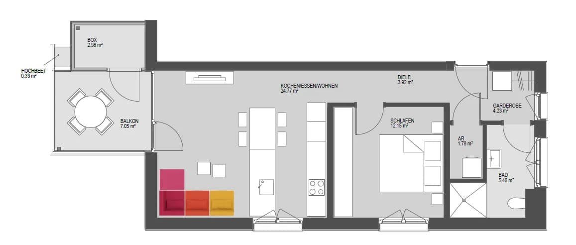 2-Zimmer-Wohnung kaufen in Bregenz – 52,25 m², € 315.000 – Bild 10 von 10