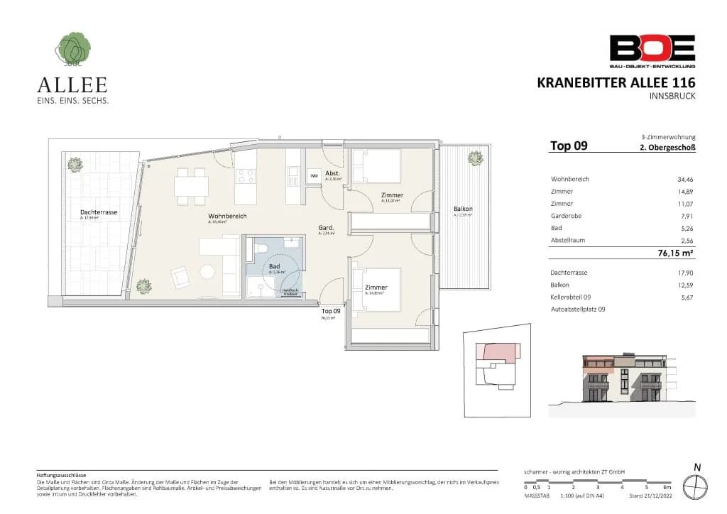 3-Zimmer-Wohnung kaufen in Innsbruck – 76,15 m², € 995.000 – Bild 12 von 12