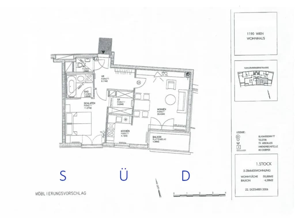 2-Zimmer-Wohnung mieten in Wien – 51 m², € 1.061 – Bild 14 von 14