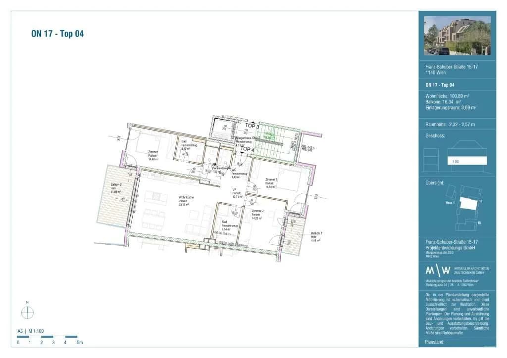4-Zimmer-Wohnung kaufen in Wien – 100,88 m², € 750.000 – Bild 5 von 5
