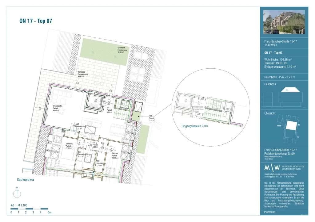3-Zimmer-Wohnung kaufen in Wien – 105,3 m², € 990.000 – Bild 5 von 5