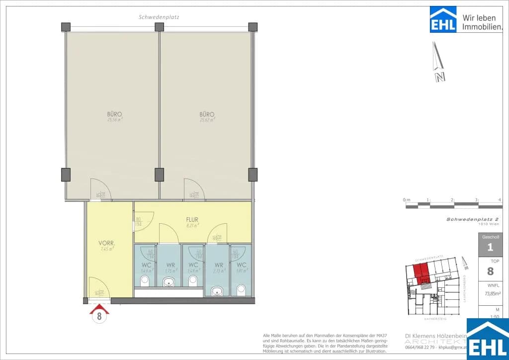 2-Zimmer-Gewerbeimmobilie kaufen in Wien – 73,85 m², € 349.000 – Bild 29 von 29