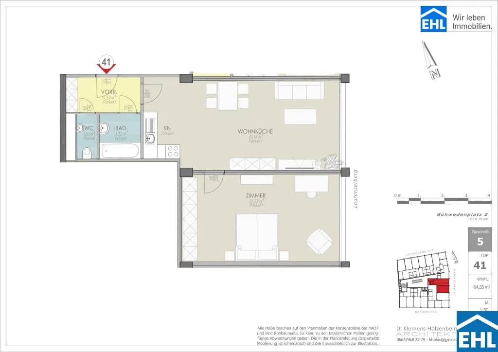 2-Zimmer-Wohnung kaufen in Wien – 64,35 m², € 695.000 – Bild 19 von 19