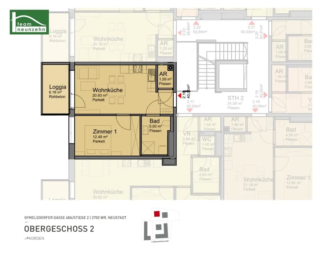 2-Zimmer-Wohnung mieten in Wiener Neustadt – 40,01 m², € 695 – Bild 17 von 17