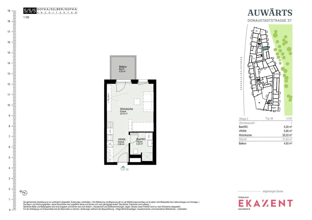 1-Zimmer-Wohnung mieten in Wien – 31,57 m², € 929 – Bild 8 von 8
