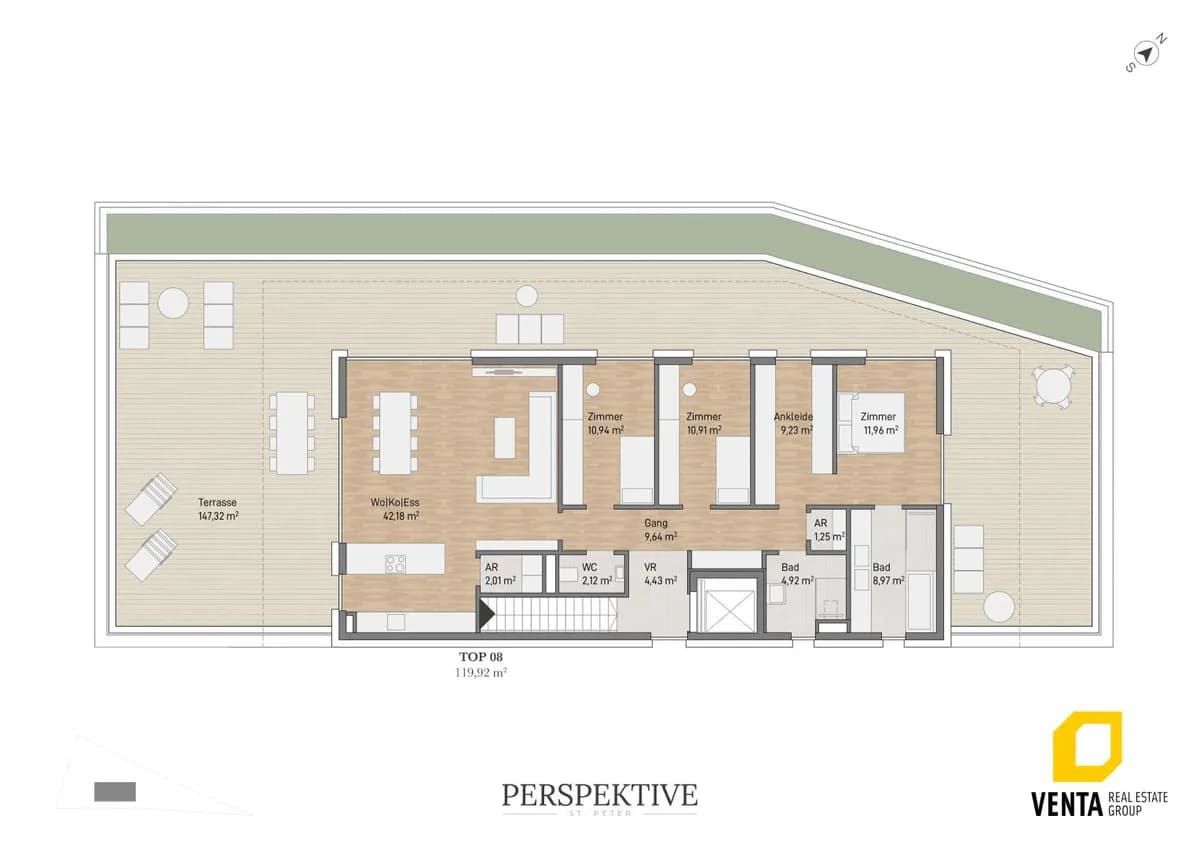 4-Zimmer-Wohnung kaufen in Graz – 119,38 m², € 898.249 – Bild 3 von 7