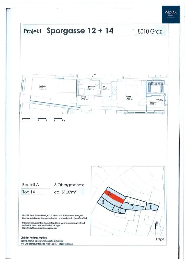 1-Zimmer-Wohnung mieten in Graz – 49 m², € 655 – Bild 7 von 7