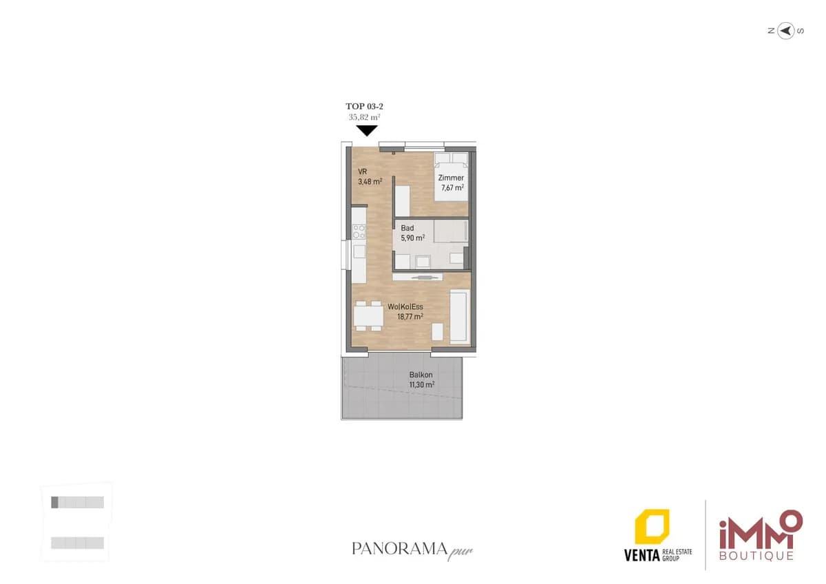 2-Zimmer-Wohnung kaufen in Graz – 35,29 m², € 236.528
