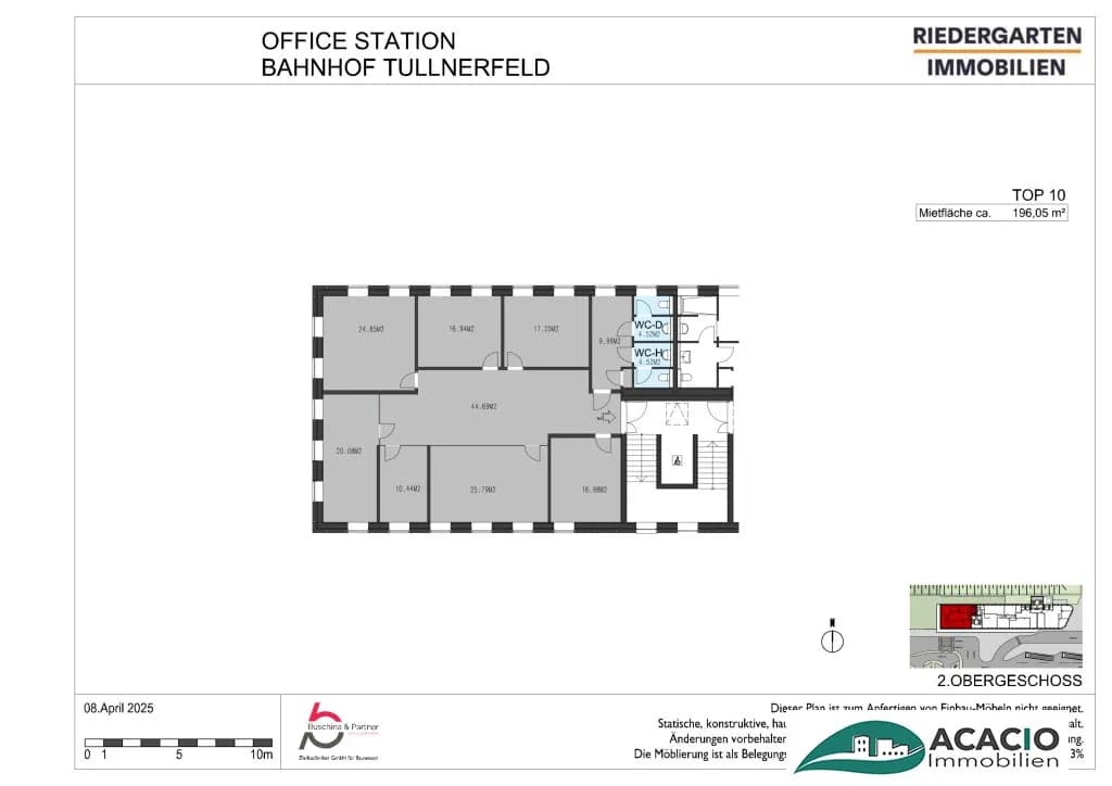 Gewerbeimmobilie mieten in Tulln – 197 m², € 2.933 – Bild 9 von 9