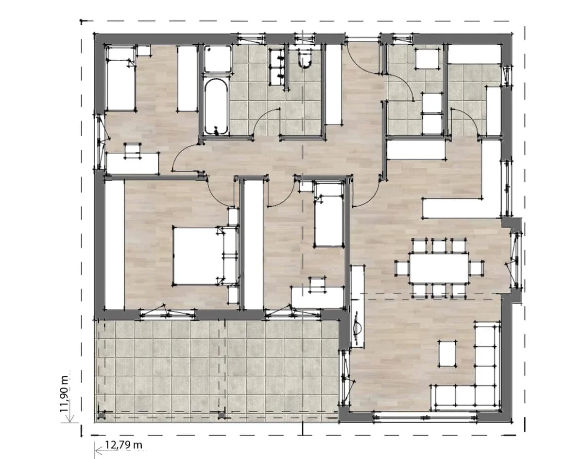 4-Zimmer-Haus kaufen in Leibnitz – 108 m², € 186.800 – Bild 3 von 7