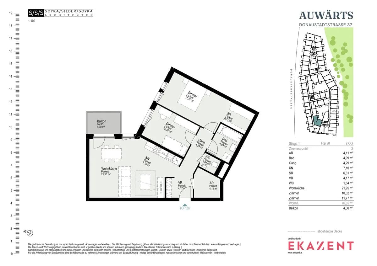 3-Zimmer-Wohnung mieten in Wien – 75,95 m², € 1.810 – Bild 8 von 8