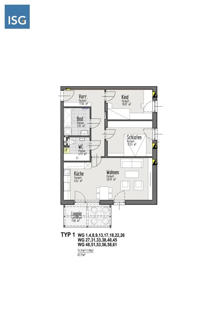 3-Zimmer-Wohnung mieten in Vöcklabruck – 75,31 m², € 872 – Bild 9 von 13