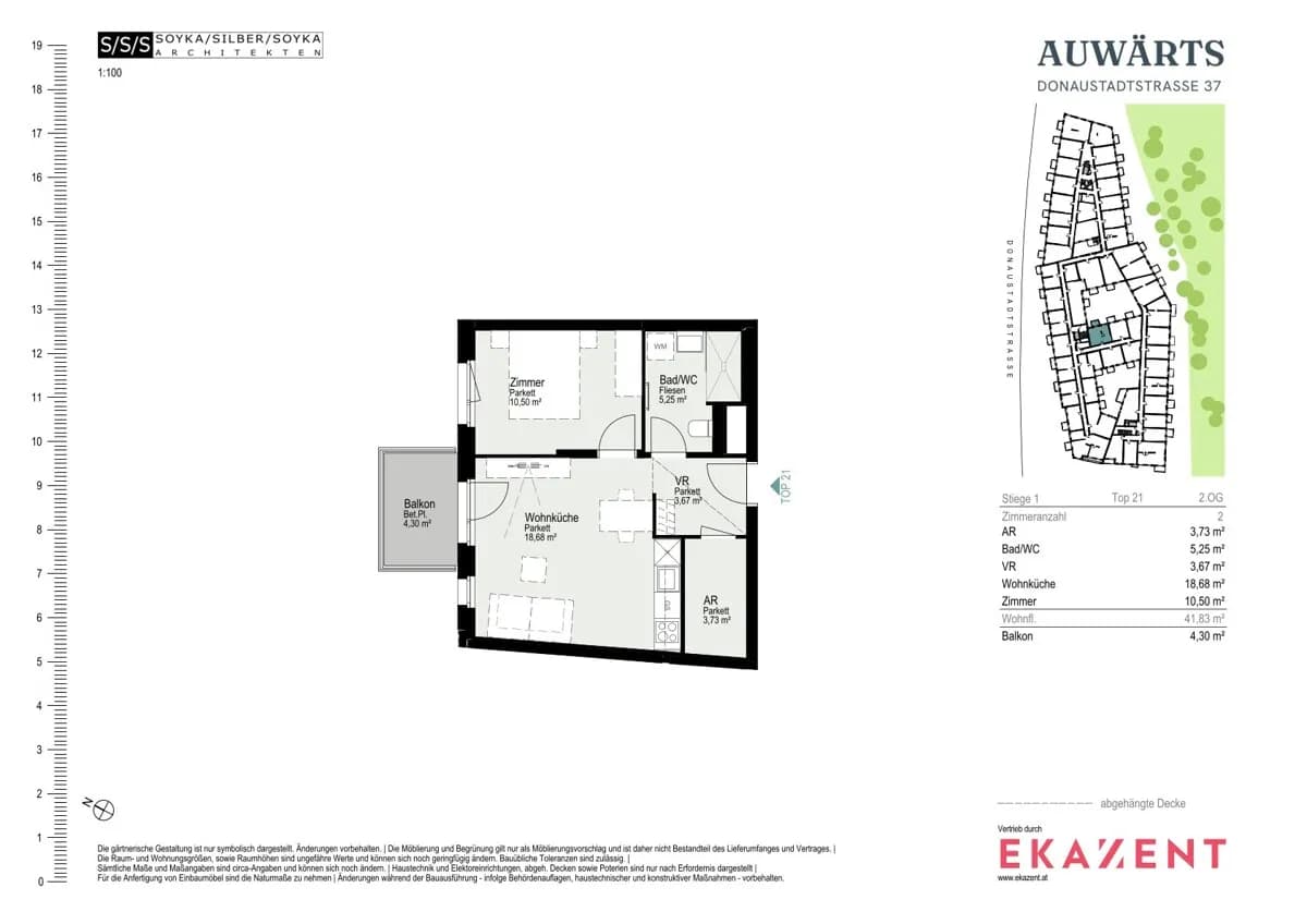 2-Zimmer-Wohnung mieten in Wien – 41,88 m², € 1.025 – Bild 8 von 8