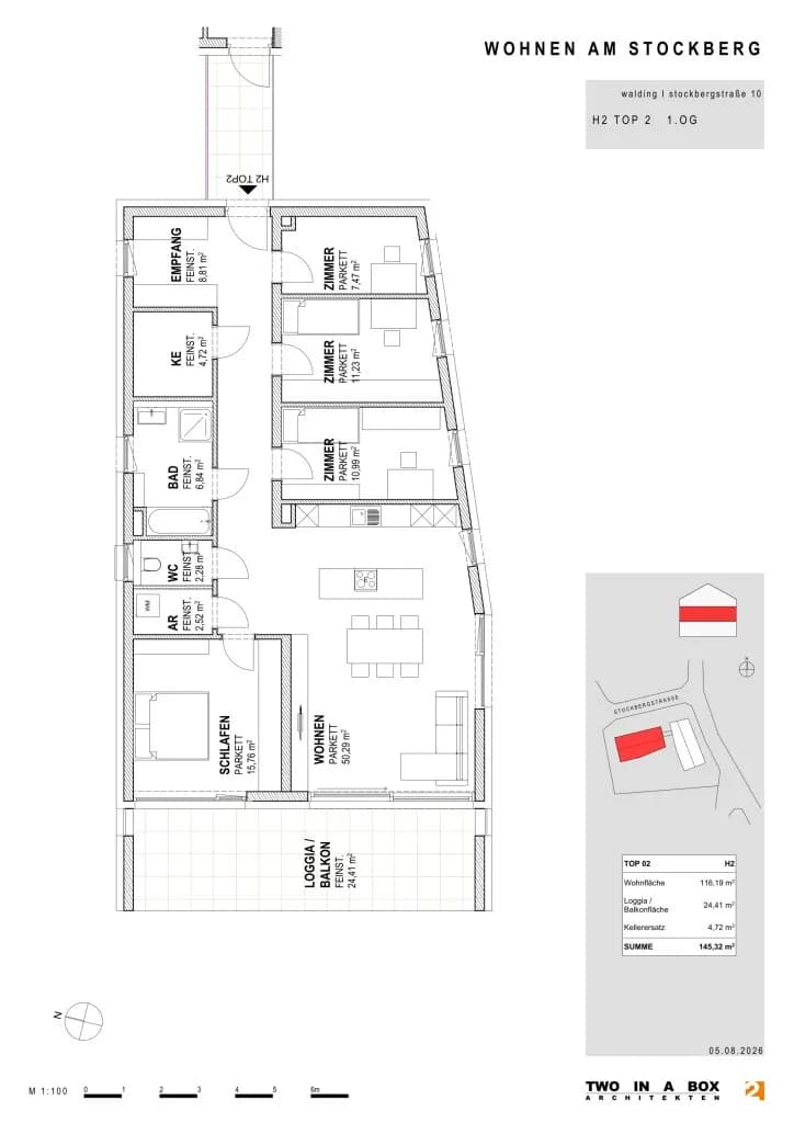 5-Zimmer-Wohnung kaufen in Urfahr-Umgebung – 116,19 m², € 549.000 – Bild 2 von 15
