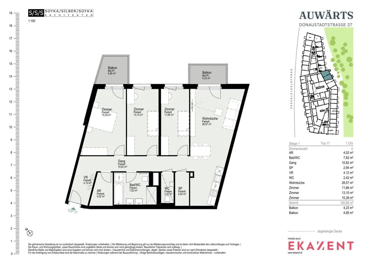 4-Zimmer-Wohnung mieten in Wien – 100,66 m², € 2.510 – Bild 8 von 8