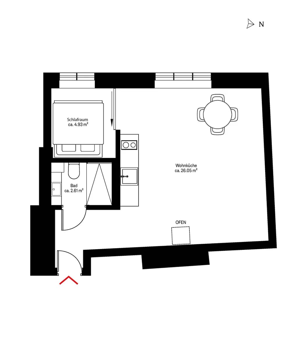 1-Zimmer-Immobilie kaufen in Wien – 34 m², € 340.000 – Bild 10 von 10