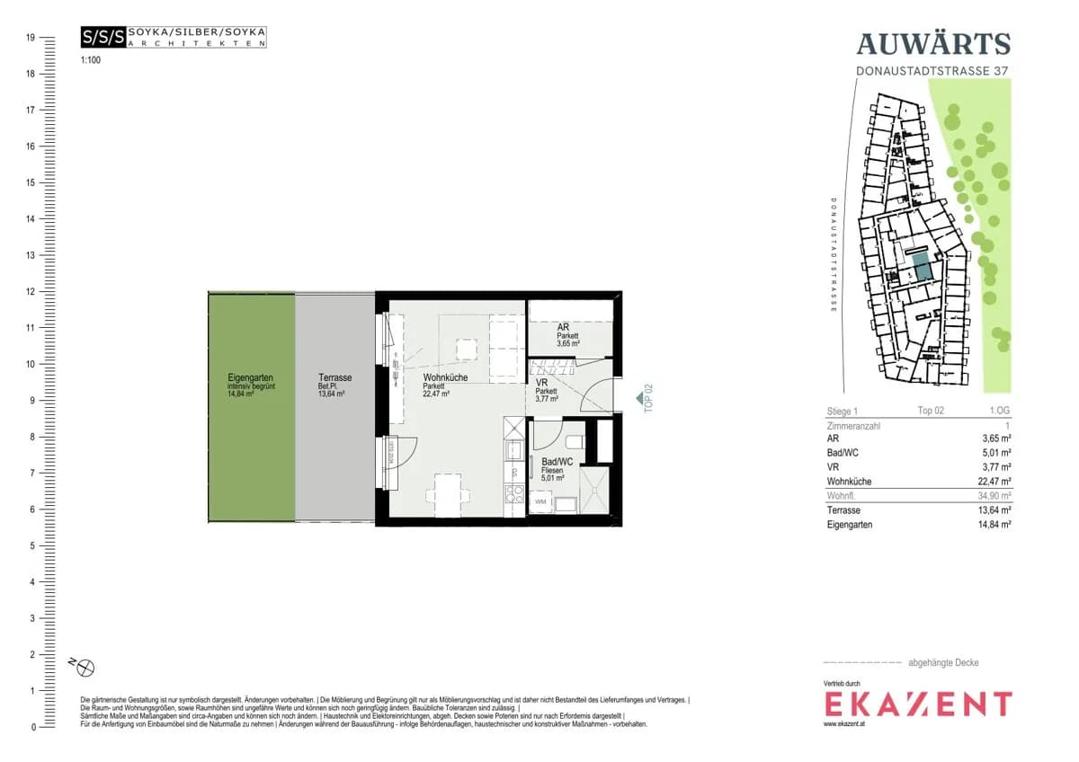 1-Zimmer-Wohnung mieten in Wien – 34,77 m², € 926 – Bild 8 von 8