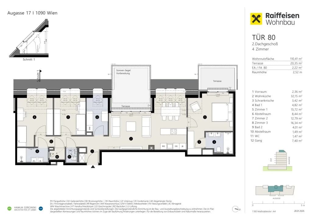 4-Zimmer-Wohnung kaufen in Wien – 110,41 m², € 1.364.500 – Bild 5 von 5