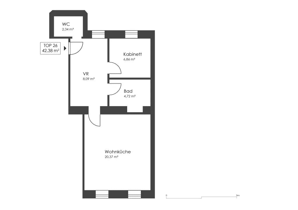 2-Zimmer-Wohnung kaufen in Wien – 42,3 m², € 159.000 – Bild 8 von 8