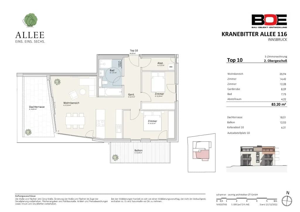3-Zimmer-Wohnung kaufen in Innsbruck – 83,2 m², € 1.052.000 – Bild 9 von 9