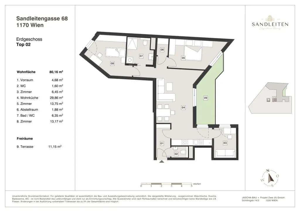 3-Zimmer-Wohnung kaufen in Wien – 80,16 m², € 569.000 – Bild 12 von 12