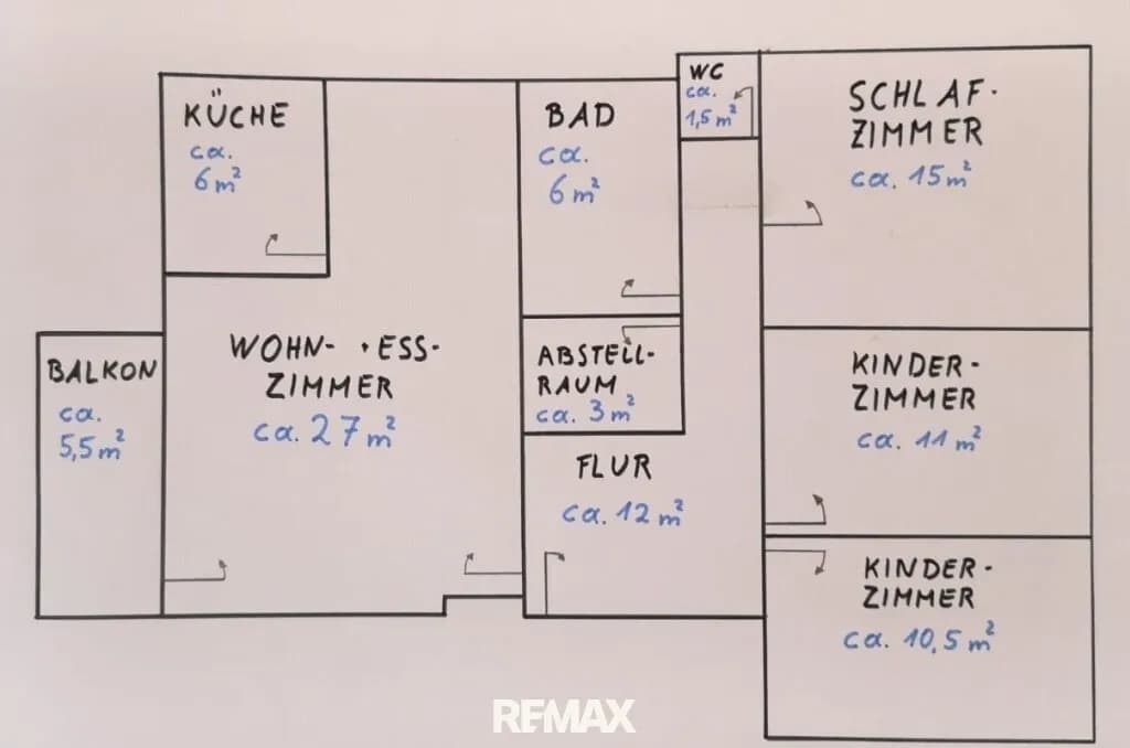 4-Zimmer-Wohnung mieten in Linz – 92,19 m², € 1.272 – Bild 11 von 11