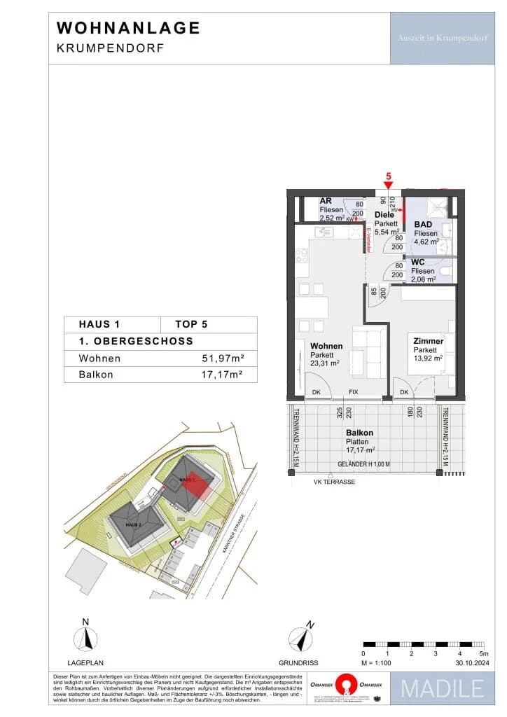 2-Zimmer-Wohnung kaufen in Klagenfurt Land – 51,97 m², € 341.500 – Bild 5 von 5