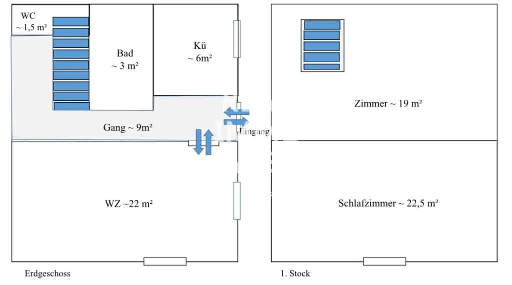 3-Zimmer-Haus kaufen in Neunkirchen – 83 m², € 148.000 – Bild 14 von 14