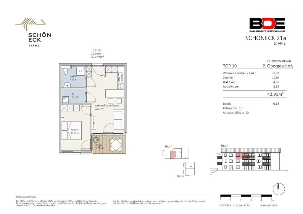 2-Zimmer-Wohnung kaufen in Imst – 42,91 m², € 275.000 – Bild 12 von 12