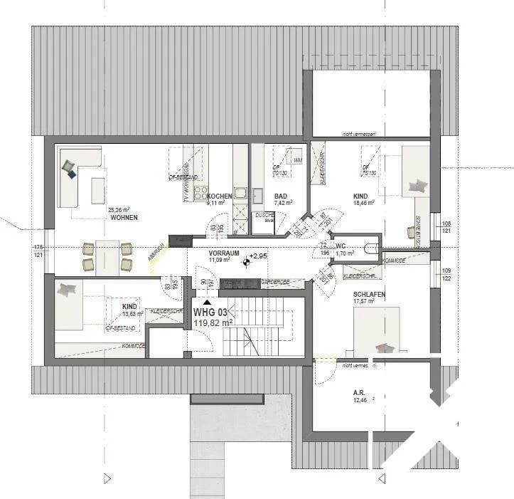 4-Zimmer-Wohnung mieten in Rohrbach – 104 m², € 950 – Bild 13 von 13