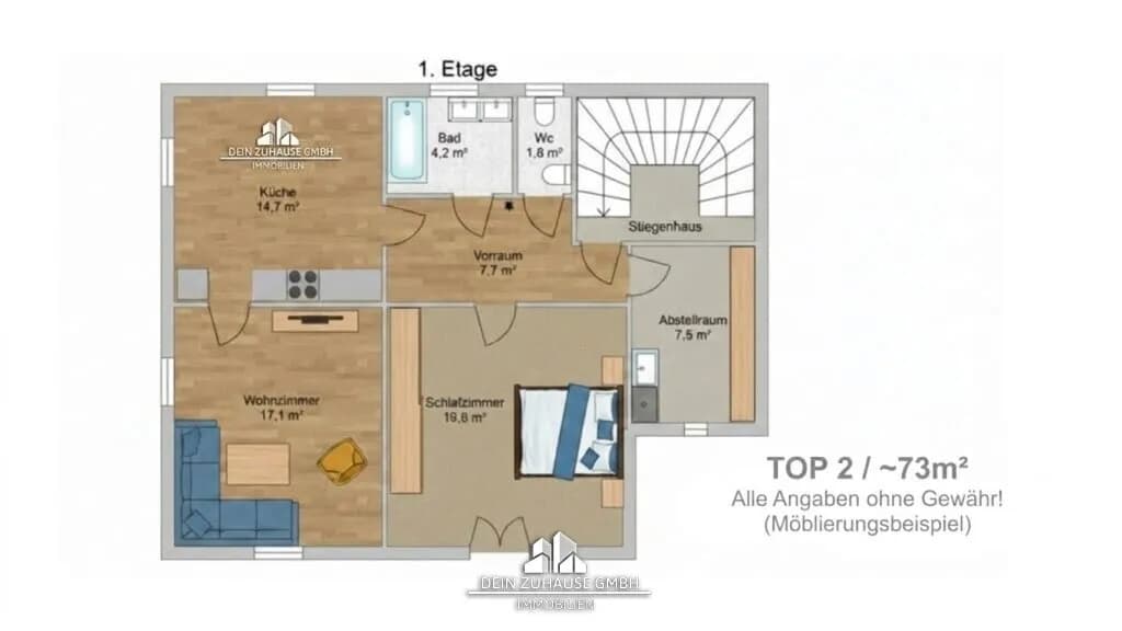 2-Zimmer-Wohnung mieten in Vöcklabruck – 60 m², € 900 – Bild 8 von 8