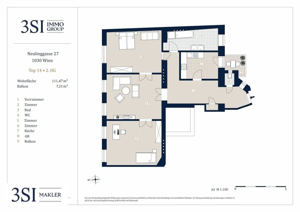 4-Zimmer-Wohnung kaufen in Wien – 111,47 m², € 1.124.000 – Bild 25 von 25