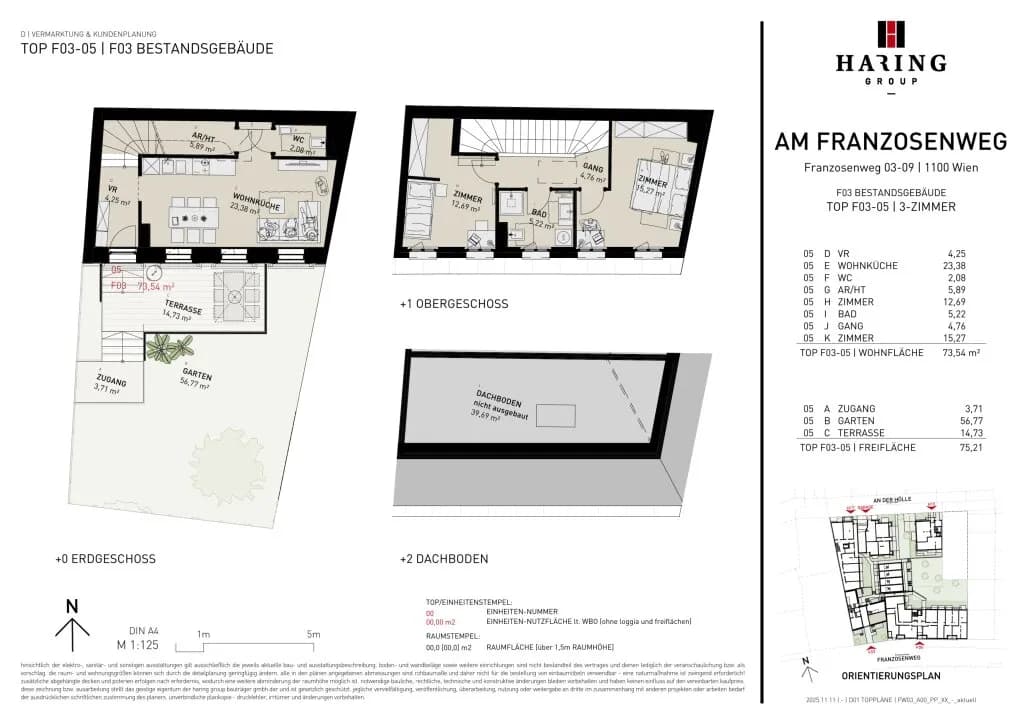 3-Zimmer-Haus kaufen in Wien – 73,54 m², € 553.500 – Bild 10 von 10