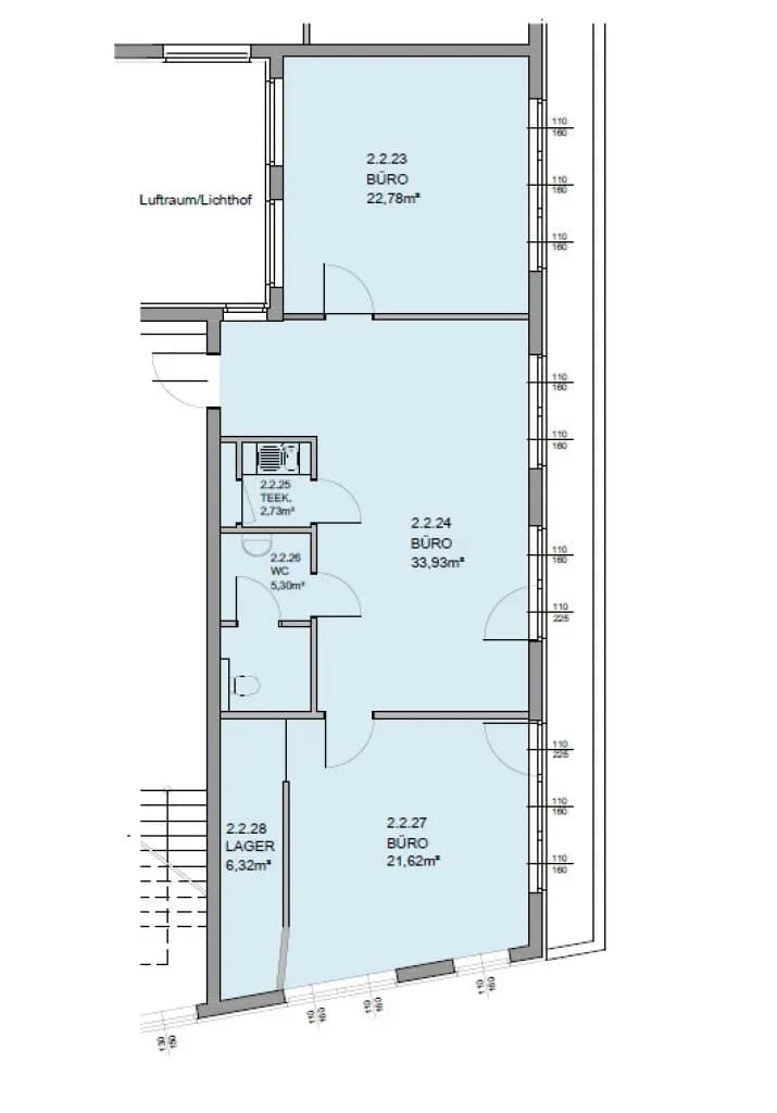 3-Zimmer-Gewerbeimmobilie mieten in Graz – 93 m², € 9 – Bild 11 von 13
