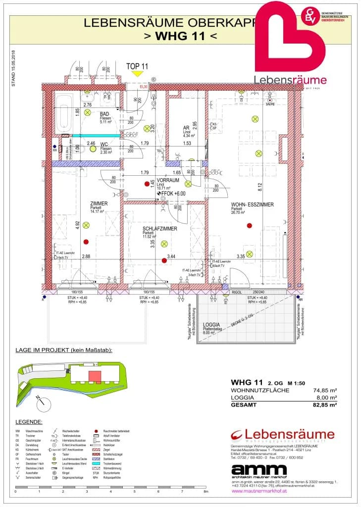 3-Zimmer-Wohnung mieten in Rohrbach – 81,11 m², € 756 – Bild 6 von 6